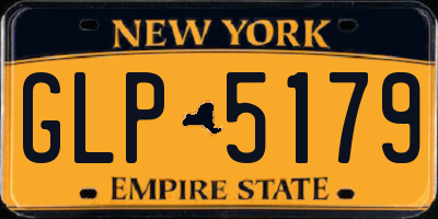 NY license plate GLP5179