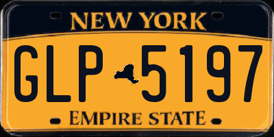 NY license plate GLP5197