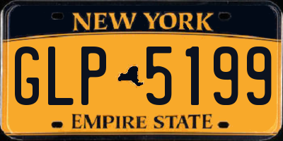 NY license plate GLP5199