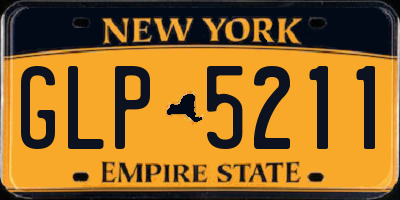 NY license plate GLP5211