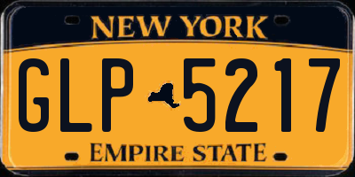 NY license plate GLP5217