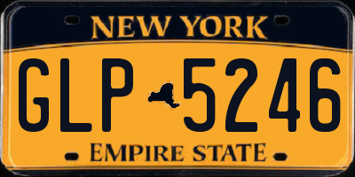 NY license plate GLP5246