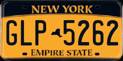 NY license plate GLP5262