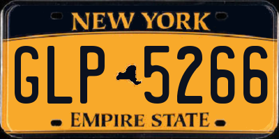 NY license plate GLP5266
