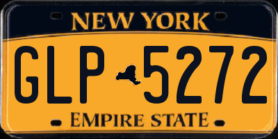 NY license plate GLP5272