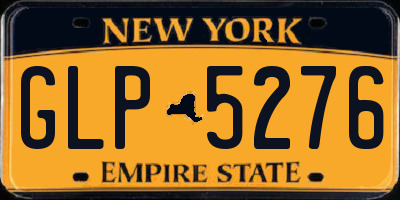 NY license plate GLP5276