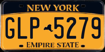 NY license plate GLP5279