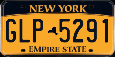 NY license plate GLP5291