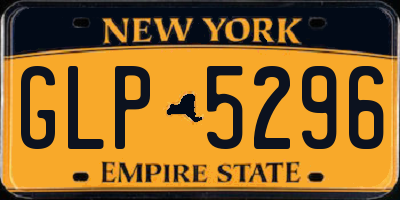 NY license plate GLP5296