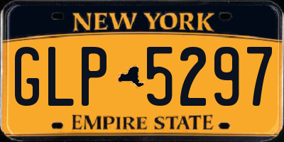 NY license plate GLP5297