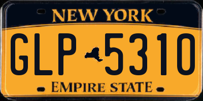 NY license plate GLP5310