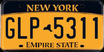 NY license plate GLP5311