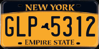 NY license plate GLP5312