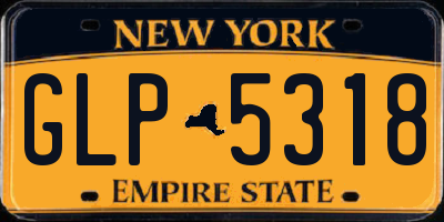 NY license plate GLP5318