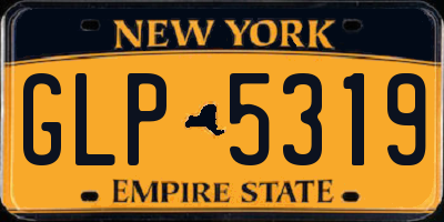 NY license plate GLP5319