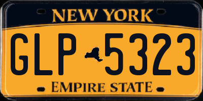 NY license plate GLP5323