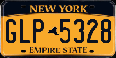 NY license plate GLP5328