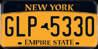 NY license plate GLP5330