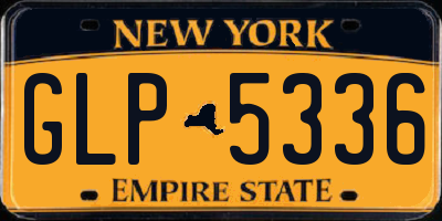 NY license plate GLP5336