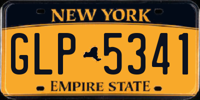 NY license plate GLP5341