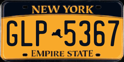 NY license plate GLP5367