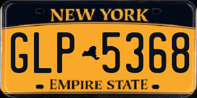 NY license plate GLP5368