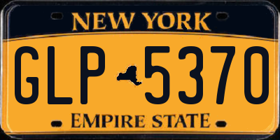 NY license plate GLP5370