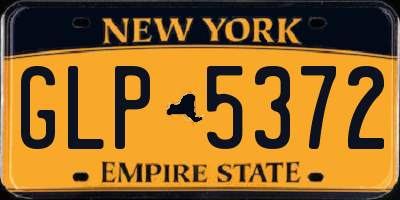 NY license plate GLP5372