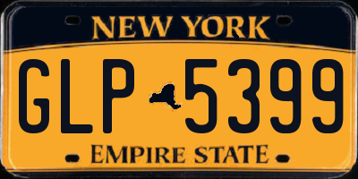 NY license plate GLP5399