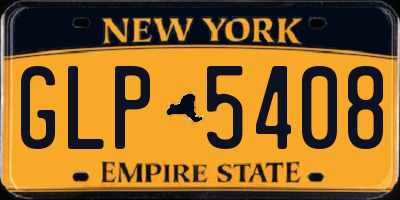 NY license plate GLP5408
