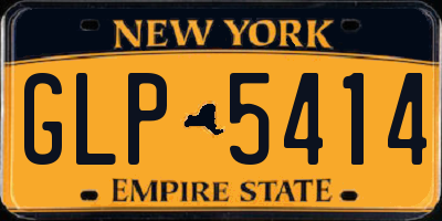 NY license plate GLP5414