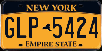 NY license plate GLP5424