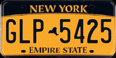 NY license plate GLP5425