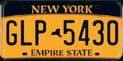 NY license plate GLP5430