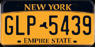 NY license plate GLP5439