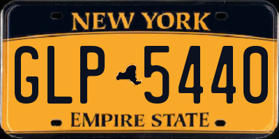 NY license plate GLP5440
