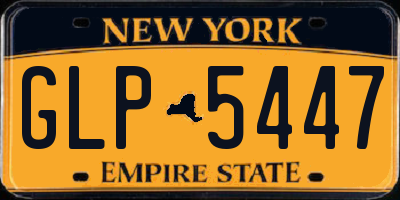 NY license plate GLP5447