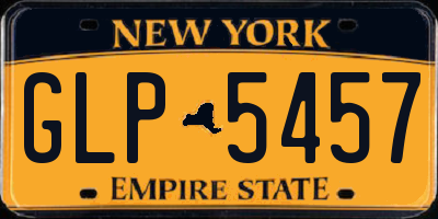 NY license plate GLP5457