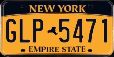 NY license plate GLP5471