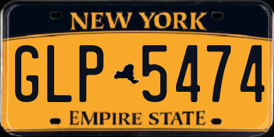 NY license plate GLP5474