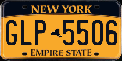 NY license plate GLP5506
