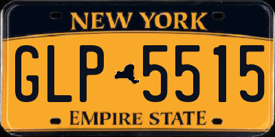 NY license plate GLP5515