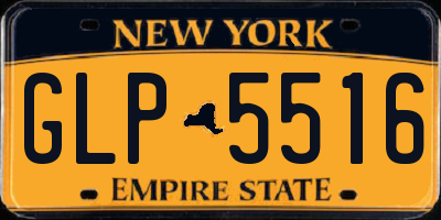 NY license plate GLP5516