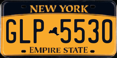 NY license plate GLP5530