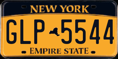 NY license plate GLP5544