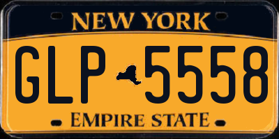 NY license plate GLP5558