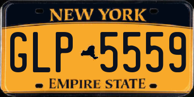 NY license plate GLP5559