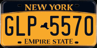 NY license plate GLP5570