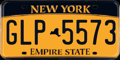 NY license plate GLP5573