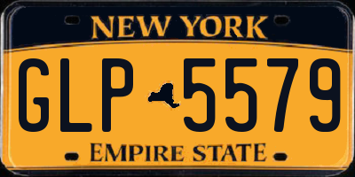 NY license plate GLP5579